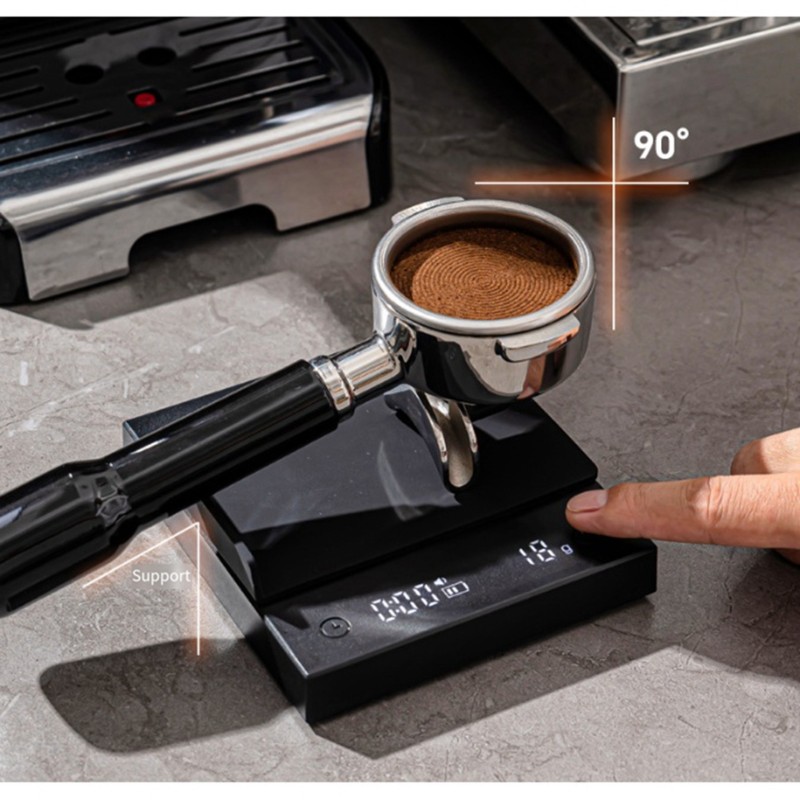 Scale Drip Timer - EYFL-Black Coffee Scale 0.1G Precision USB