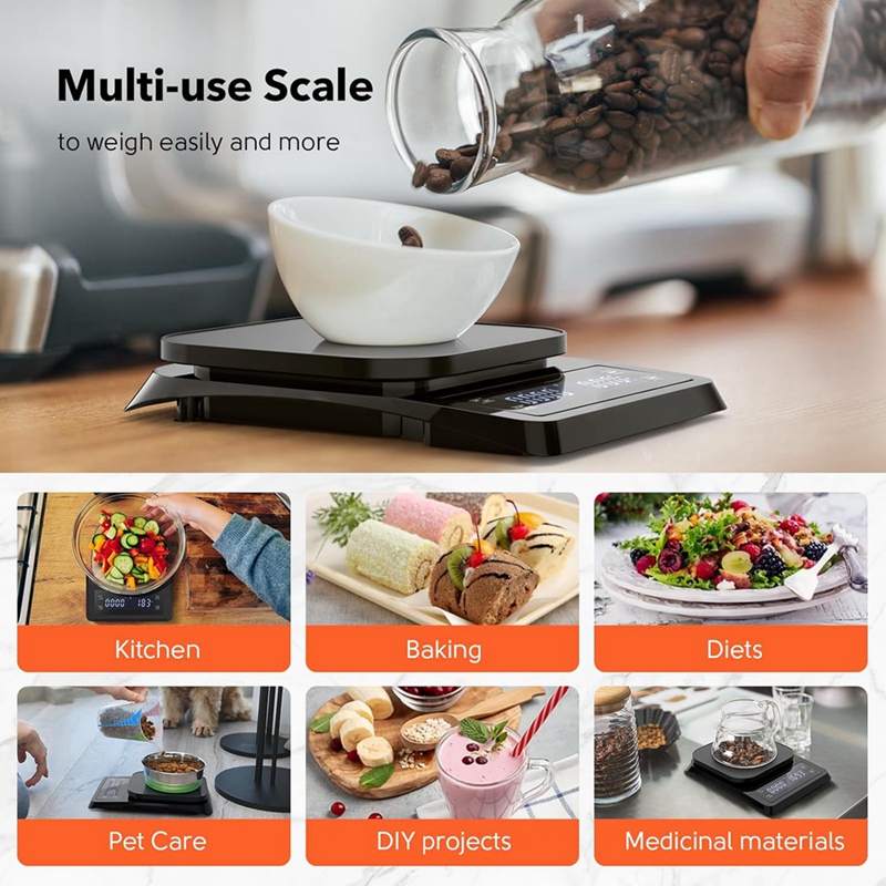 ABXF-1 Piece Digital Coffee Sc - Scale Drip Timer ulasan dan harga