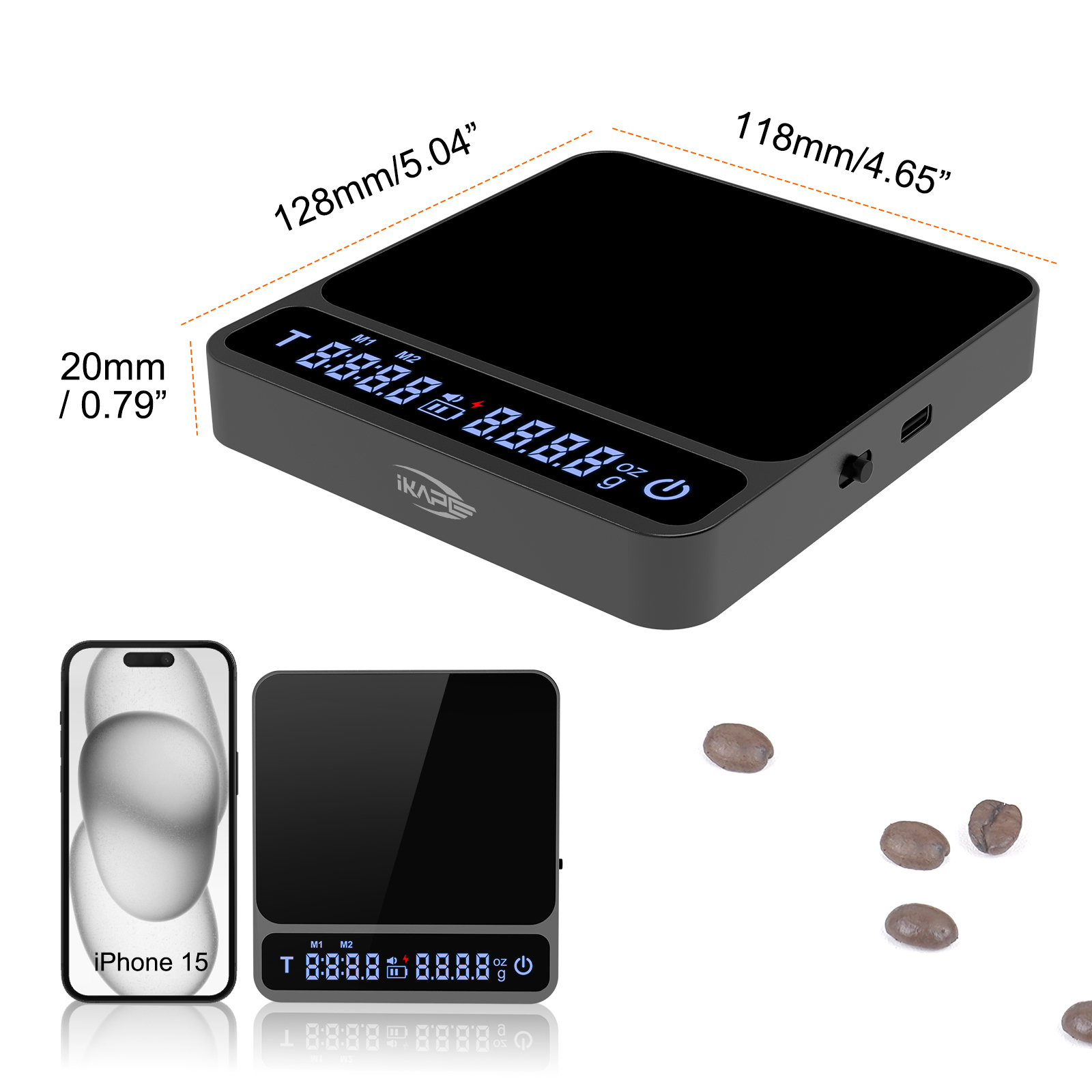IKAPE Coffee Scale V2, Premium - Scale Drip Timer ulasan dan harga