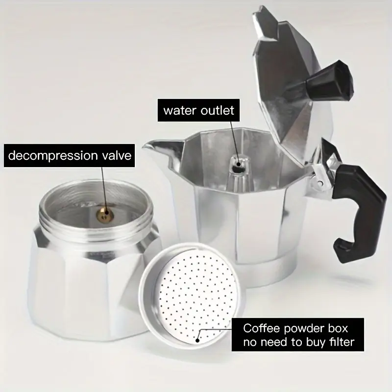 Classic Aluminum Moka Pot 50-3 - Coffee Equipment For Camping ulasan dan harga