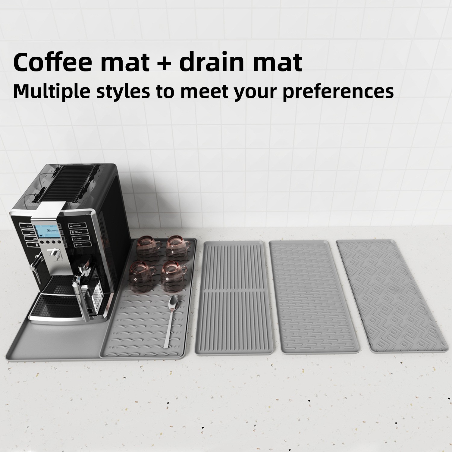 Silicone Coffee Machine Mat No - Coffee Equipment Tray ulasan dan harga