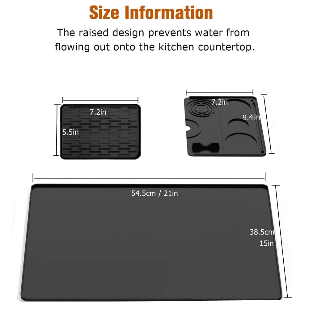 Silicone Coffee Maker Mat 3 in - Coffee Equipment Tray ulasan dan harga