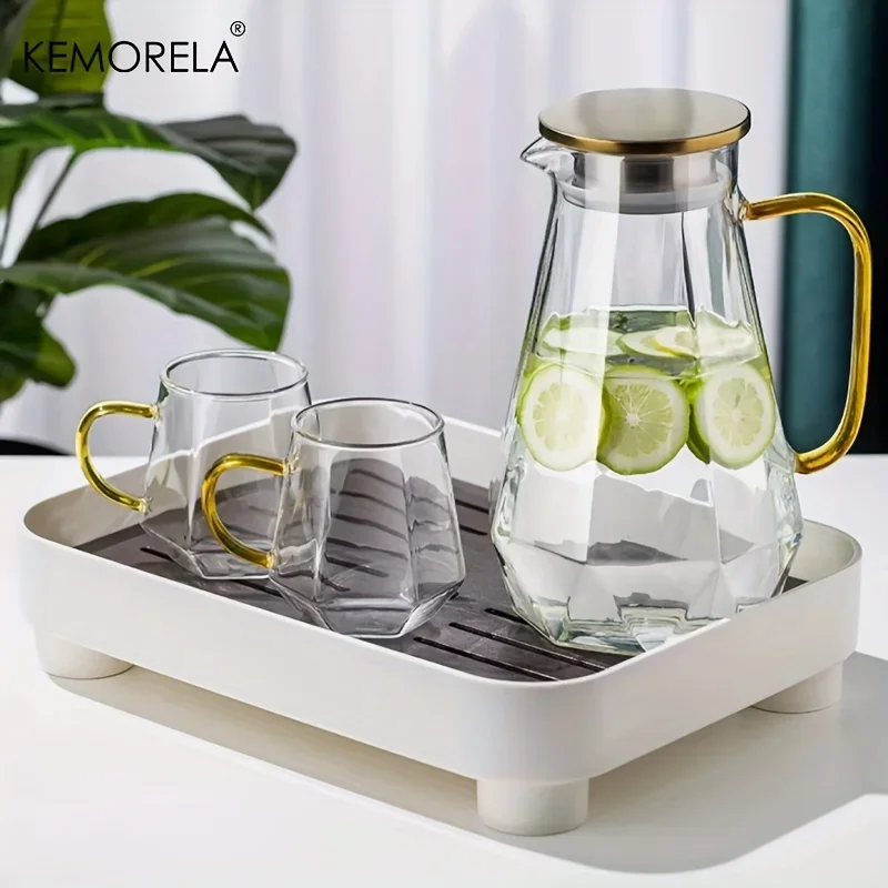 1PCS Diamond Texture Glass Tea - Coffee Equipment For Camping ulasan dan harga