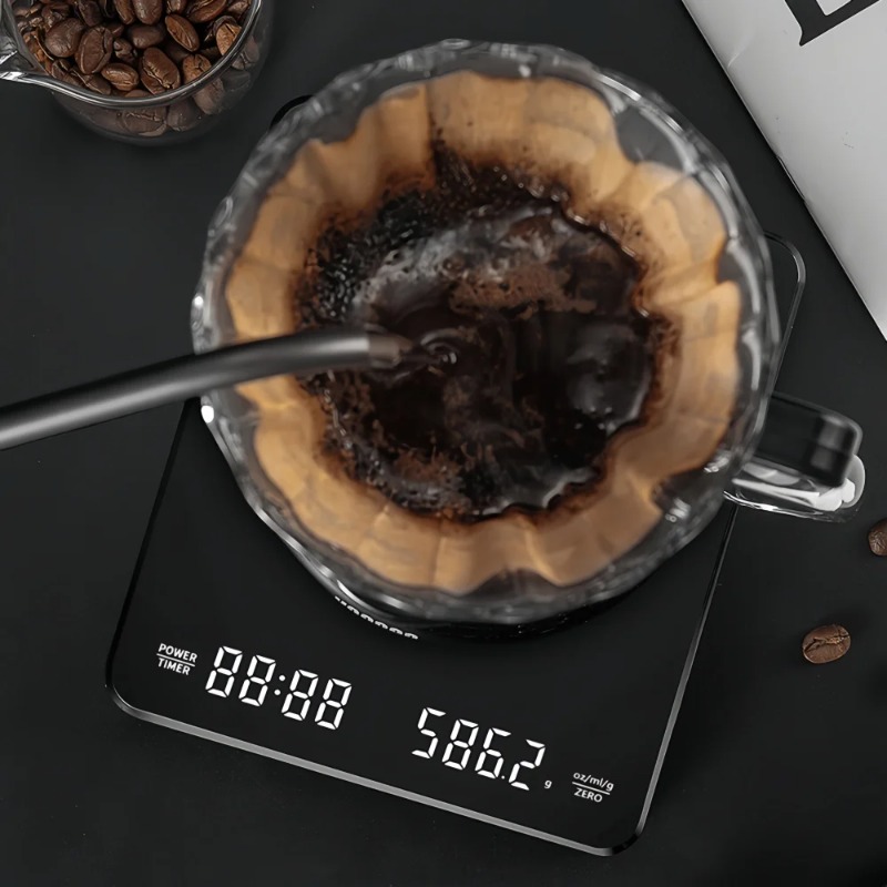 Precision Coffee Scale 0.1g, W - Scale Drip Timer ulasan dan harga